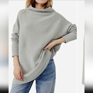 Free People Soft Cream Turtleneck Sweater